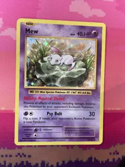 Pokemon Card Mew Evolutions Holo Rare 53/108 Near Mint - Image 1