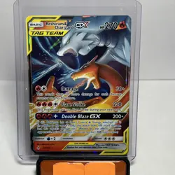 Pokemon Reshiram & Charizard GX TAG TEAM Ultra Rare Holo 20/214 270 MP - Image 1