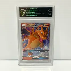 PSA TCG 9 - Charizard GX SM211 Holo - 2019 Pokemon S&M Black Star Promo - Image 1