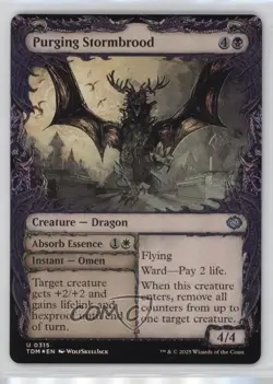 Absorb Essence / Purging Stormbrood (Showcase) Foil Magic: Tarkir: Dragonstorm - Image 1