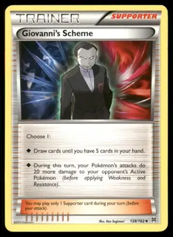 Giovanni's Scheme 138/162 Uncommon BREAKthrough Pokemon Near Mint - Image 1