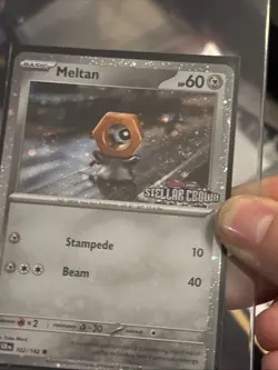 [Stamped] Meltan 102/142 Stellar Crown Stamped Cosmo Foil - Pokemon TCG Promo - Image 5