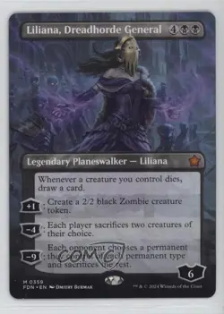 Liliana Dreadhorde General (Borderless) Magic: Foundations #0359 - Image 1