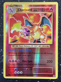 Charizard 11/108 - XY Evolutions 2016 - Reverse Holo - Pokemon TCG Light Play - Image 1