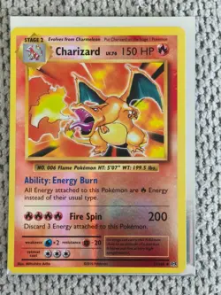 Pokemon XY Evolutions - Charizard 11/108 Reverse Holo - English - Image 1