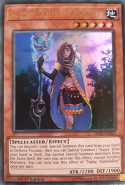 Supay, Duskwalker Ultra Rare Yu-Gi-Oh Card 1st Edition YuGiOh TCG Card - Image 1