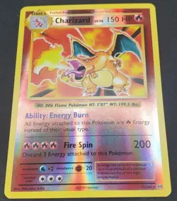Pokemon TCG Charizard 11/108 Evolutions Reverse Holo - Image 1
