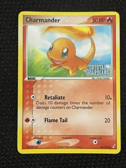 Charmander #48/100 Reverse Holo Stamped - Ex Crystal Guardians Pokemon TCG - NM - Image 2
