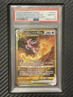 2023 PSA 10 Origin Forme Palkia Vstar #GG67 Full Art Gold Secret Rare Pokemon CZ - Image 1