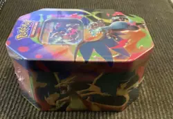 BRAND NEW Pokemon Mega Charizard X Tin Trading Card Game Multicolor Metal - Image 3