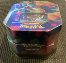 BRAND NEW Pokemon Mega Charizard X Tin Trading Card Game Multicolor Metal - Image 4