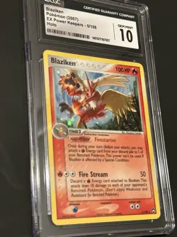Pokemon TCG Blaziken Holo Rare Card 5/108 Power Keepers - Image 2