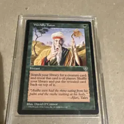 WORLDLY TUTOR 1996 Magic The Gathering - Mirage Rare Instant mtg oldman - Image 1