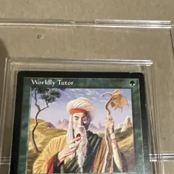 WORLDLY TUTOR 1996 Magic The Gathering - Mirage Rare Instant mtg oldman - Image 3