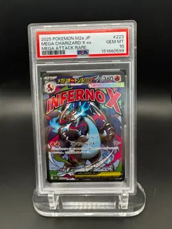 Pokemon TCG: Mega Charizard X ex - Mega Dream #223 Mega Attack Rare - PSA 10 - Image 1