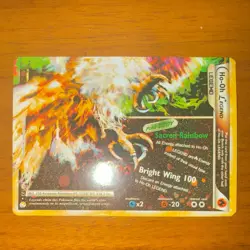 Nintendo Pokemon Ho-Oh LEGEND Fire Creature Card 100 ATK 123 2010 - Image 2