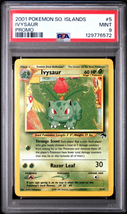 IVYSAUR SOUTHERN ISLANDS PSA 9 POKEMON PROMO #5 MINT 2001 - Image 1