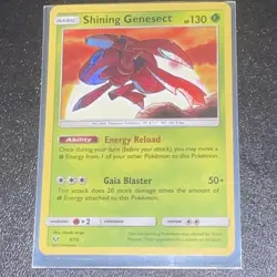 Pokemon Shining Genesect 9/73 Shining Legends Holo Shiny Rare 130 HP - Image 1
