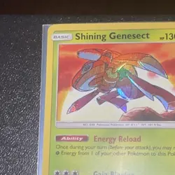 Pokemon Shining Genesect 9/73 Shining Legends Holo Shiny Rare 130 HP - Image 4