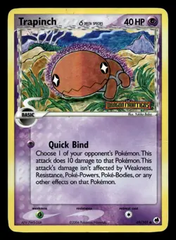 Trapinch 69/101 Dragon Frontiers Stamped Reverse Holo Pokemon MP - Image 1