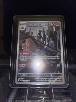 Pokemon TCG Team Rocket's Dugtrio 239/217 ASC Full Art Holo Stage 1 100HP - Image 1