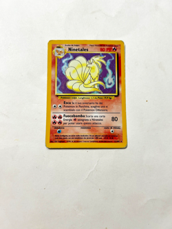 POKEMON NINETALES 1/102 SET BASE RARA REVERSE HOLO ORIGINALE OTTIMA ITALIANA - Image 1