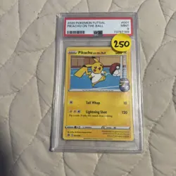 2020 Pokemon Futsal Promos Pikachu on the Ball #001/005 PSA 9 - Image 1