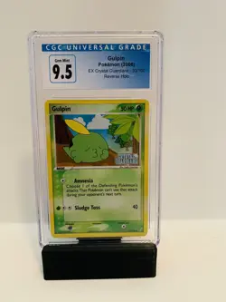 CGC 9.5 Gem Mint Gulpin Pokemon (2006) EX Crystal Guardians Reverse Holo - Image 1