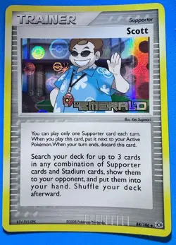Pokemon Trainer Scott 84/106 Emerald Reverse Holo - Image 1