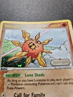 Pokemon EX Legend Maker Solrock Stamped Reverse Holo Rare 25/92 NEAR MINT - Image 2