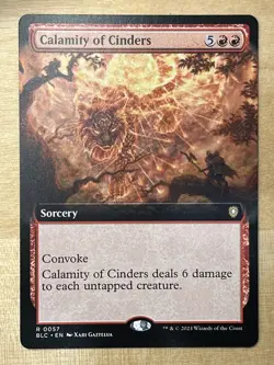 Calamity of Cinders (Extended Art) Bloomburrow BLM MTG - Image 1
