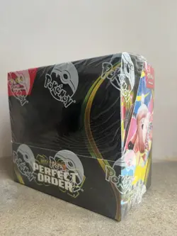 Pokemon Center TCG Mega Evolution Perfect Order Booster Box 18 Packs Sealed - Image 1
