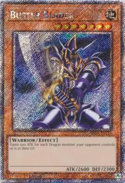 Yugioh! Buster Blader - RA04-EN115 - Platinum Secret Rare - 1st Edition Near Min - Image 1