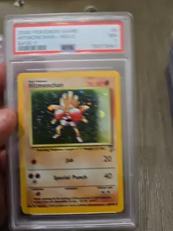 2000 Pokemon Hitmonchan Holo Base 2 Set 8/130 Psa 7 - Image 4