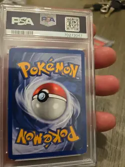 2000 Pokemon Hitmonchan Holo Base 2 Set 8/130 Psa 7 - Image 5