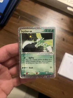 Pokemon Scyther EX Holo Card 2003 Ruby and Sapphire 102/109 NM Condition - Image 1