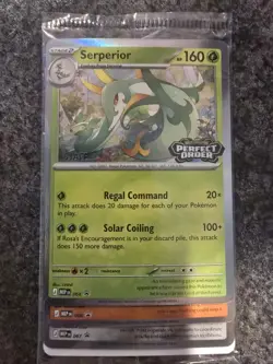 Pokemon Perfect Order Sealed STAFF 4 card SET Prerelease Promos Serperior NM - Image 1