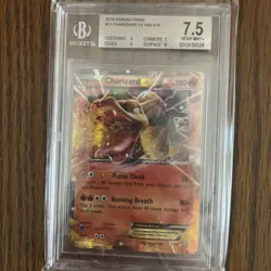 2016 Pokemon TCG Charizard-EX Holo Holo Rare Card Generations 11/83 7.5 NM - Image 1