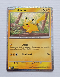 McDonald's Pokemon TCG Dragon Discovery - Pikachu 002/015 Holo Promo Card NM - Image 1