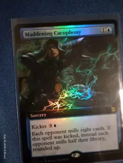 MTG Maddening Cacophony (Extended Art) Zendikar Rising Near Mint Foil - Image 1