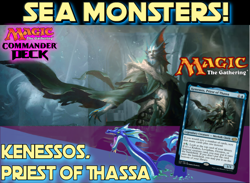Kenessos, Priest of Thassa MTG EDH Commander Deck, SEA MONSTERS! - Image 1