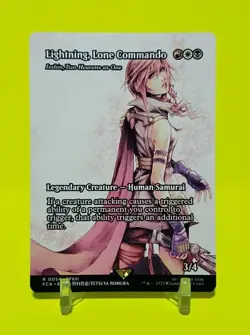MTG FINAL FANTASY LIGHTNING, LONE COMMANDO - ISSHIN, TWO HEAVENS AS ONE - Image 1