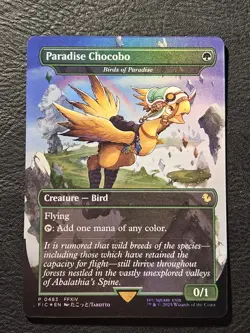 Paradise Chocobo - Birds of Paradise (Borderless) Commander: Final Fantasy Foil - Image 1
