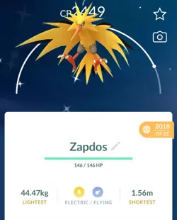 Pokemon Go PTC Acc, Guaranteed Lucky SHINY Zapdos 2019 - Image 1