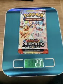 Prismatic Evolutions Heavy Pack 23g Brand New - Potential God PackU Pokemon TCG - Image 1