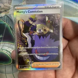 Pokemon TCG Trainer Morty's Conviction SIR 211/162 Temporal Forces Near Mint - Image 1
