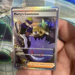 Pokemon TCG Trainer Morty's Conviction SIR 211/162 Temporal Forces Near Mint - Image 2