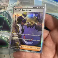Pokemon TCG Trainer Morty's Conviction SIR 211/162 Temporal Forces Near Mint - Image 3