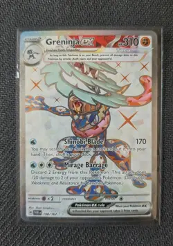 Pokemon Twilight Masquerade Greninja EX 198/167 Ultra Rare - Image 1