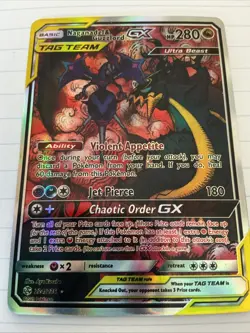 Pokemon TCG Naganadel & Guzlord GX Cosmic Eclipse #224/236 NM Condition - Image 2
